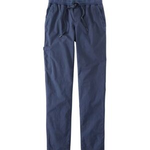LL Bean Women’s Ripstop Cargo Stretch Pull On Pants Navy XS